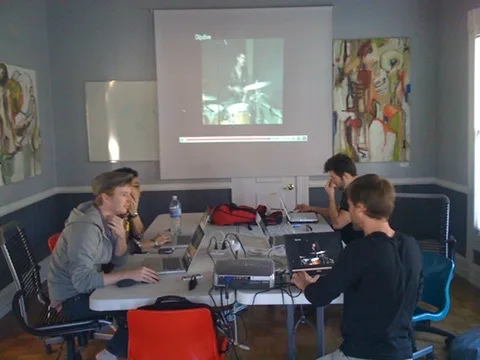 A workshop inside the coworking space