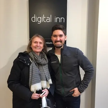 Outside a Digital Inn electronics store in Stockholm